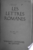 Les Lettres romanes