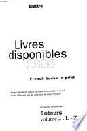 Les Livres disponibles