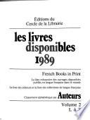 Les Livres disponibles