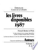 Les Livres disponibles