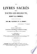 Les livres sacrés de toutes les religions sauf la Bible