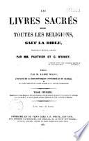 Les livres sacrés de toutes les religions, sauf la Bible