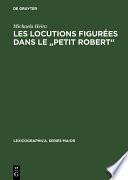 Les locutions figurées dans le Petit Robert