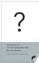 Les lois naturelles sont des lois divines