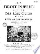 Les loix civiles dans leur ordre naturel
