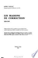 Les Maisons de correction
