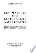 Les maîtres de la littérature américaine