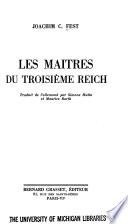 Les maîtres du troisième Reich