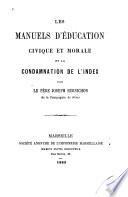 Les manuels d'éducation civique et morale et la condamnation de l'index