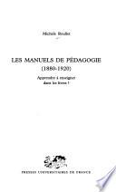 Les manuels de pédagogie