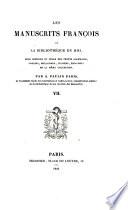 Les manuscrits françois de la Bibliothèque du roi