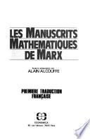 Les manuscrits mathematiques de Marx