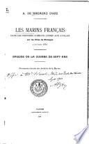 Les marins français dans les derniers combats livrés aux Anglais sur les côtes de Bretagne, janvier 1761