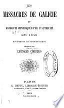 Les massacres de Galicie et Krakovie confis quee par l'Austriche en 1846