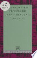 Les mauvaises pensées du «Grand Meaulnes»