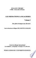Les médiations langagières: Des faits de langue aux discours