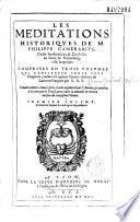 Les Meditations historiques de M. Philippe Camerarius tournez de latin en françois par S[imon], G[oulart] S[enlisien]