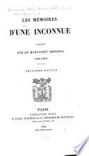 Les mémoires d'une inconnue