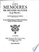 Les memoires de Messire Olivier de la Marche