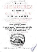 Les memoires de Messire Olivier Sr. de la Marche