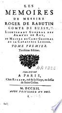 Les mémoires de Messire Roger de Rabutin comte de Bussy