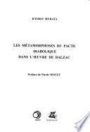 Les métamorphoses du pacte diabolique dans l'œuvre de Balzac