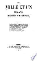 Les mille et un romans, nouvelles et feuilletons