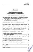 Les mondes post-communistes