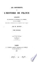 Les monuments de l'histoire de France