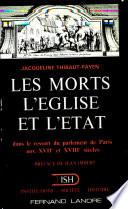 Les morts, l'église et l'Etat
