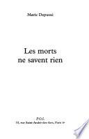 Les morts ne savent rien