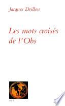 Les mots croisés de l'Obs