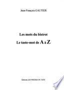Les mots du bistrot