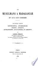 Les Musulmans à Madagascar et aux Iles Comores