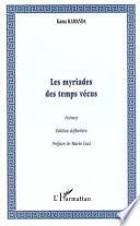 Les myriades des temps vécus