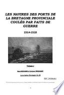 Les navires des ports de la Bretagne provinciale coulés par faits de guerre