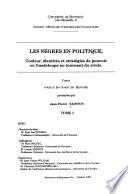 Les nègres en politique