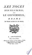 Les noces d'un fils de roi