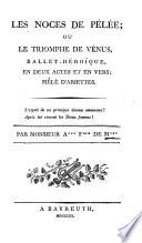 Les Noces De Pélée, Ou Le Triomphe De Vénus