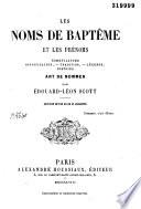 Les noms de baptême et les prénoms