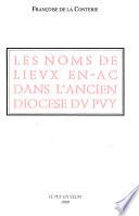 Les noms de lieux en -ac dans l'ancien diocèse du Puy