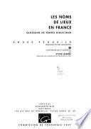 Les noms de lieux en France