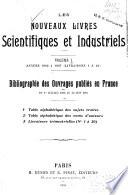 Les nouveaux livres scientifiques et industriels