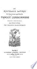 Les nouveaux satires et exercices gaillards d'Angot l'Éperonniere