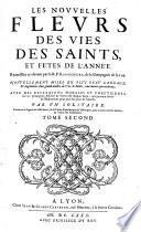 Les nouvelles fleurs des vies des Saints