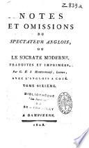 Les Numéros Du Spectateur Anglois, Qui Ont Été Omis Dans la Traduction Françoise, Le Texte Avec L'anglois À Coté