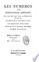 Les Numéros Du Spectateur Anglois, Qui Ont Été Omis Dans la Traduction Françoise, Le Texte Avec L'anglois À Coté
