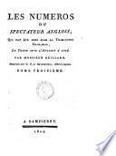 Les numéros du Spectateur anglois, qui out été omis dans la traduction françoise le texte avec l'anglois à côté Par m. Guillard