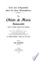 Les Oblats de Marie Immaculée durant le premier siècle de leur existence
