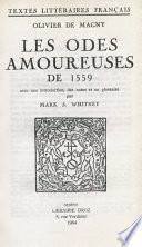 Les Odes amoureuses de 1559